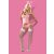 Bunny suit 4 pcs costume pink S/M