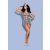 Stewardess 3 pcs costume grey S/M